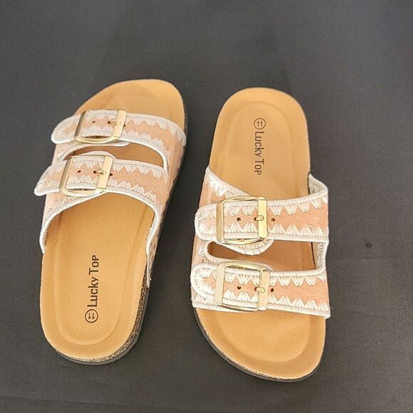 BRAND NEW LUCKY TOP PLATFORM TODDLER OPEN-TOE  CORK COMFORTABLE SANDAL - Picture 14 of 16